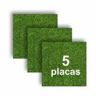 KIT Grama Sintética Placa de tapete Artificial 25cm x 25cm Para Decoração De Casa Jardim Gramado e enfeites -