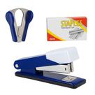 Kit Grampeador e Extrator de Grampos 3 Peças Azul - Quanhe