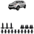 Kit Grampo Parabarro Dianteiro Sportage 2010 2011 2012 2013 2014 2015 16 Peças Kit Grampo Parabarro Dianteiro Sportage 2010 2011 2012 2013 2014 2015 16 Peças