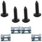 Kit Grampo Parafuso Farol Milha Auxiliar Universal 8 Peças