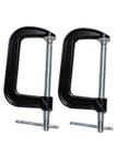 Kit Grampo Tipo G 125mm 5 Pol Preto para Fixação em Marcenaria e Carpintaria Kit Grampo Tipo G 125mm 5 Pol Preto para Fixação em Marcenaria e Carpintaria