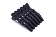 Kit Grampos Clips Crocodilo Jacaré Presilha Para Cabelo Com 6 unidade Cor Preto para Modelagem e Penteado Kit Grampos Clips Crocodilo Jacaré Presilha Para Cabelo Com 6 unidade Cor Preto para Modelagem e Penteado