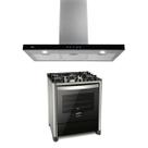 Kit Gran Cheff Fischer: Fogão de Piso 5B e Coifa 90 cm Voltagem:127