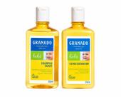 Kit Granado Bebê Shampoo Suave e Condicionador Infantil 250ml Cada Higiene Delicada Hidratação e Cuidado Diário para Bebês