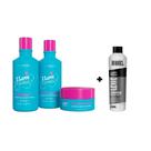 Kit grankéra i love cachos (shampoo 500ml , condicionador 500ml e máscara 300g) + leave-in iraquel