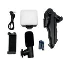 Kit Gravação Profissional com Microfone e Luz Led 6500K para Celulares