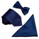 Kit Gravata masculina Com Lenço + gravata borboleta