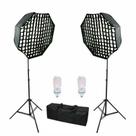 Kit Greika Agata Iii Luz Dupla 270w C/ Softbox 55cm