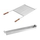 Kit Grelha 4150 Cromada 118 E Coletor Gordura Zincado 093
