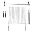 Kit Grelha 50x50cm Aramada Pegador E Suporte Suspenso 60cm Kit Grelha 50x50cm Aramada Pegador E Suporte Suspenso 60cm