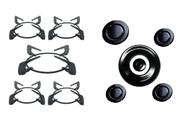 Kit grelha + espalhador para cooktop fischer tripla chama 5b