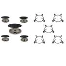 Kit Grelha + Queimador Para CookTop Fischer 5 Bocas Completo Kit Grelha + Queimador Para CookTop Fischer 5 Bocas Completo