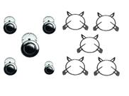 Kit grelha + queimadores para cooktop fogão fischer 5 bocas Kit grelha + queimadores para cooktop fogão fischer 5 bocas