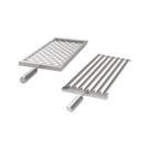 Kit Grelhas Inox Moeda + Argentina 21cm para Churrasco