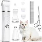 Kit Grooming Clippers Bautrium Cat com aparador de patas elétrico