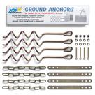 Kit Ground Anchor Kit XDP Recreation 70113 Swing Set, trampolim e móveis de pátio