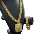 Kit Grumet 14mm + Pingente 7 Banhado a Ouro