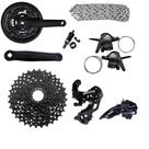 Kit Grupo 24v 3x8 Alavanca Câmbios Cassete K7 32d Mtb Bike