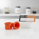 Kit Guarany: 2 Bicos Ponta Leque Laranja Pulverizador Manual + 2 Buchas do Pioneiro - Peças Originais para Pulverizadores Guarany