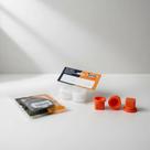 Kit Guarany: 2 O-rings para Pulverizador Inox + 2 Buchas K5229 + 2 Bicos Ponta Leque Laranja 110 Kit Guarany: 2 O-rings para Pulverizador Inox + 2 Buchas K5229 + 2 Bicos Ponta Leque Laranja 110