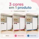 Kit Guarda Roupa Infantil 4 Portas E 2 Gavetas Com Comoda Sapateira 4 Gavetas E 1 Porta Branco Flex Kit Guarda Roupa Infantil 4 Portas E 2 Gavetas Com Comoda Sapateira 4 Gavetas E 1 Porta Branco Flex