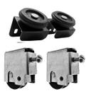 Kit Guia e Roldana Inferior e Superior Articulada para Porta de Correr de Aço 45mm