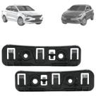Kit Guia Suporte Parachoque Dianteiro Argo Cronos 2017 18 19 2020 2021 2022 2023