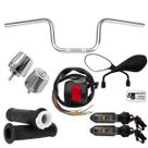 Kit Guidão Retrovisor F800 Punho Cb500 Titan Fan Start Cargo Kit Guidão Retrovisor F800 Punho Cb500 Titan Fan Start Cargo
