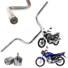 Kit Guidão Ybr 125 2001 ate 2015 Factor Yamaha Com Peso Pcx Pesinho Moto Rosca Resistência