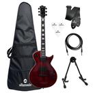 Kit Guitarra Tagima Almach Flamed Maplel Verm + Acessórios