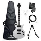 Kit Guitarra Tagima Almach LesPaul White + Capa + Acessórios Kit Guitarra Tagima Almach LesPaul White + Capa + Acessórios