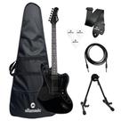 Kit Guitarra Tagima DuoSmart-H HH Black + Capa + Acessórios Kit Guitarra Tagima DuoSmart-H HH Black + Capa + Acessórios
