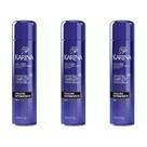 Kit Hair Spray Karina Fixação Extra Forte 400ml - 3 UNIDADES Kit Hair Spray Karina Fixação Extra Forte 400ml - 3 UNIDADES