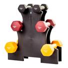 Kit Halter Sextavados Athletic 12kg 3 Pares de Halteres com Suporte para Treino e Musculação em Casa