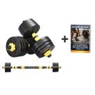 Kit Halteres 3 em 1 Ajustável até 40kg Musculação + E-book Kit Halteres 3 em 1 Ajustável até 40kg Musculação + E-book