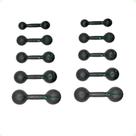 Kit Halteres de Ferro Fundido Pintado - Pares de 1 a 5 Kg