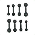 Kit Halteres de Ferro Fundido Pintado - Pares de 500g, 1, 2 e 3 Kg Kit Halteres de Ferro Fundido Pintado - Pares de 500g, 1, 2 e 3 Kg