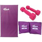 kit halteres peso 1 kg par caneleiras de peso 2 kg peso academia e colchonete academia