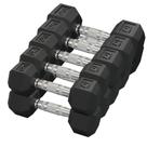 Kit Halteres Sextavado Emborrachado pares 6/7/8/9/10kg Kit Halteres Sextavado Emborrachado pares 6/7/8/9/10kg