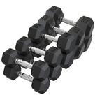 Kit Halteres Sextavado Emborrachado Pares 6kg/8kg/10kg/12,5kg e 15kg Kit Halteres Sextavado Emborrachado Pares 6kg/8kg/10kg/12,5kg e 15kg
