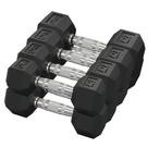 Kit Halteres Sextavado Emborrachado pares 7/8/9/10kg Kit Halteres Sextavado Emborrachado pares 7/8/9/10kg