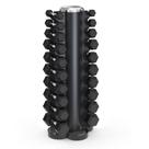 Kit Halteres Sextavado - Pares 1 a 10kg Com Suporte Torre Academia