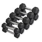 Kit Halteres Sextavado pares 2,5kg a 6kg Kit Halteres Sextavado pares 2,5kg a 6kg