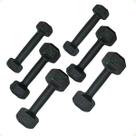 Kit Halteres Sextavado - (Pares de 1,2 e 3 Kg)