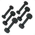 Kit Halteres Sextavado - (Pares de 1,2 e 3 Kg)
