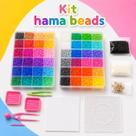 Kit Hama Beads 2,6mm 28.000un 48 Cores Pinça Pegboard Perler Kit Hama Beads 2,6mm 28.000un 48 Cores Pinça Pegboard Perler