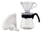 Kit Hario V60 Preto Para Café Coado