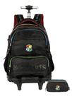 Kit Harry Potter Mochila Costas e Rodinhas + Estojo Triplo