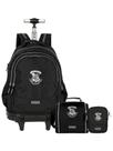 Kit Harry Potter Mochila Rodas + Lancheira + Estojo Box