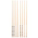 Kit Hashi de Bambu 4 Pares 24cm Palitos Japoneses Sushi Lyor Estampa Geométrica
